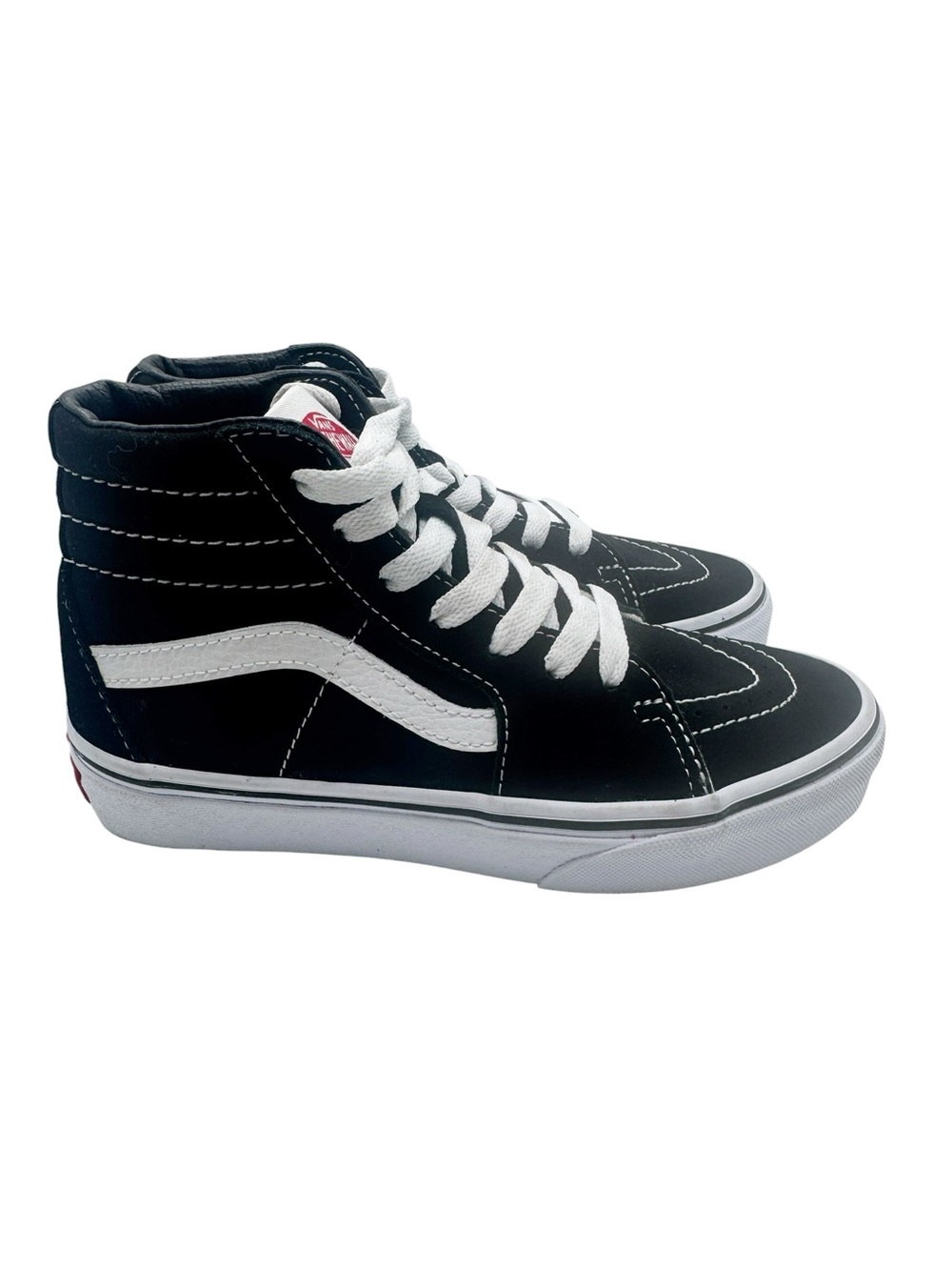 Vans Sk8-Hi Black White High Top Sneakers Worn Once Like New Kids Size 2
